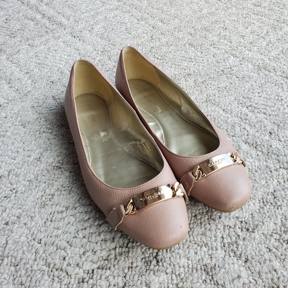 Coach Ballet Flats-Blush Pink